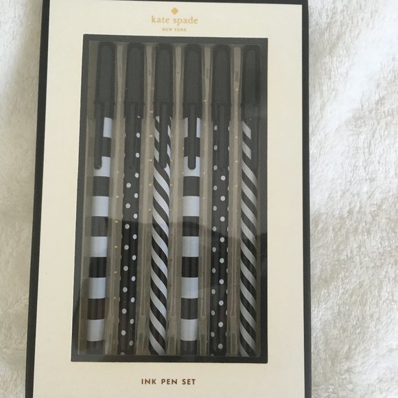 Kate Spade Top of the Line boxed pen set of 6 nwt - Picture 2 of 3